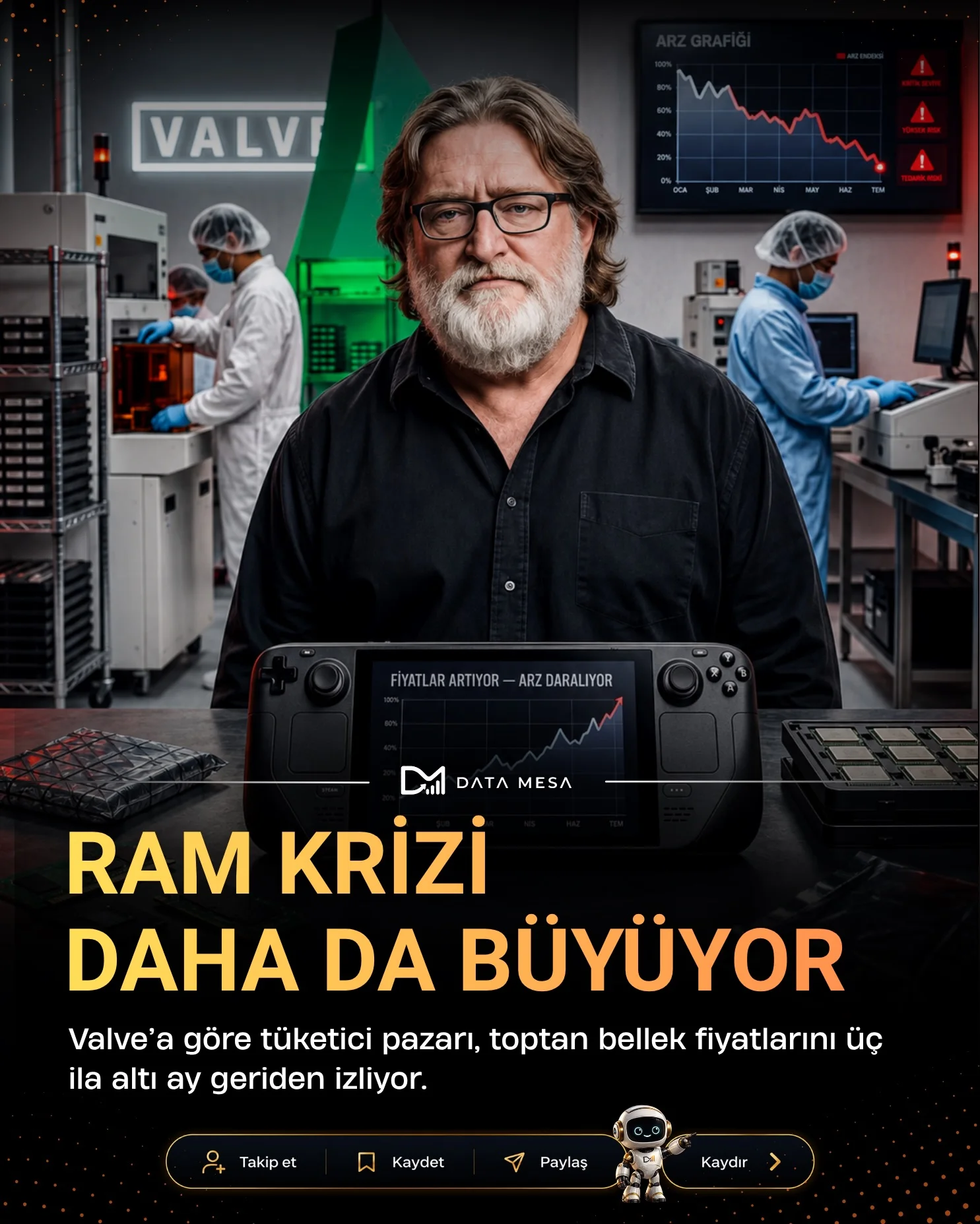 RAM ve SSD’ler, Valve için sıkı pazarlık gerektiren parçalara dönüştü.